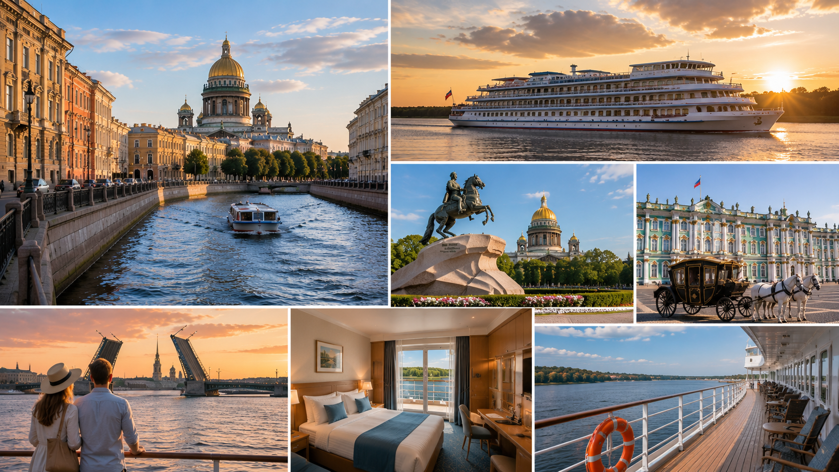 Как совместить путешествие в Санкт Петербург и речной круиз